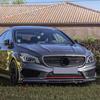 For Benz CLA Class C117 W117 CLA45 AMG Line 2013 2014 2015 Car Front Bumper Splitter 3Pcs Glossy Black Spoiler Lip