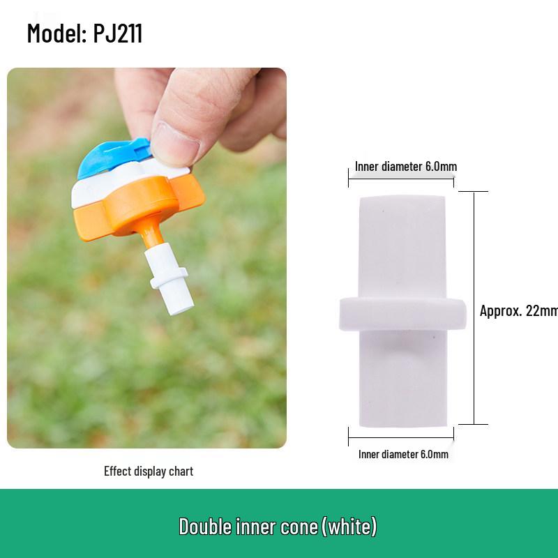 Capillary and Micro-Sprinkler Fittings: Single/Double Hooks, Tee, Straight Connector, Drip Stop, Mountain Bracket, Five-Way, Greenhouse.