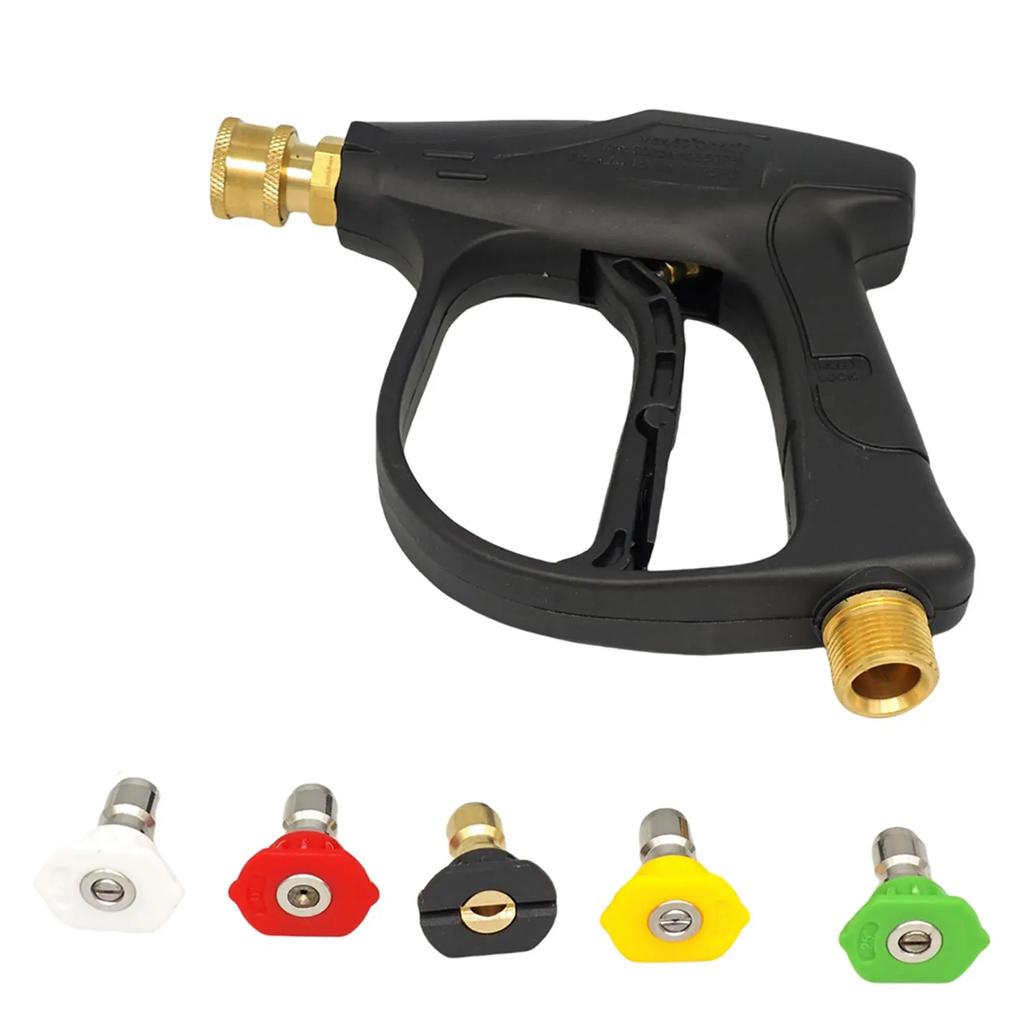 Pressure Washer 1/4 "Snow Foam Gun Water Gun Quick Release M22-14MM Aluminum Motorcycle Accessories Automatic Cleaning Tool