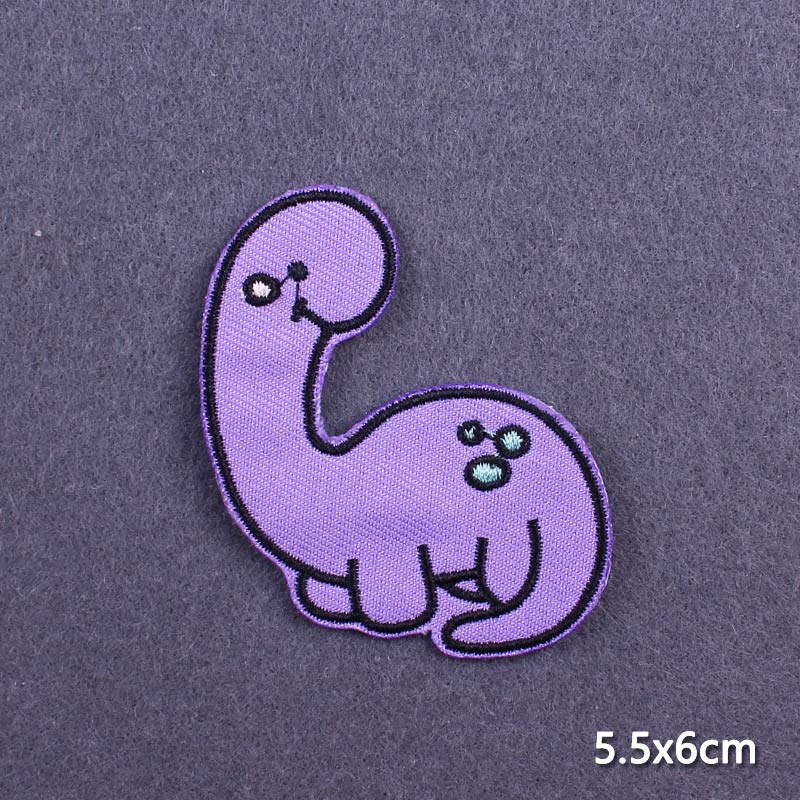 Purple Style Iron On Patch Thermoadhesive Patches For Clothes Anger Baby Girl Embroidery Patch For Hat/T-Shirt Fusible Sewing