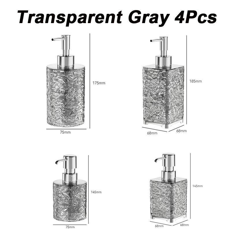 Hands Foaming Soap Dispenser Press-type Bathroom Liquid Soap Bottle Refillable Dish Soap Container Light Luxury Hand Washer