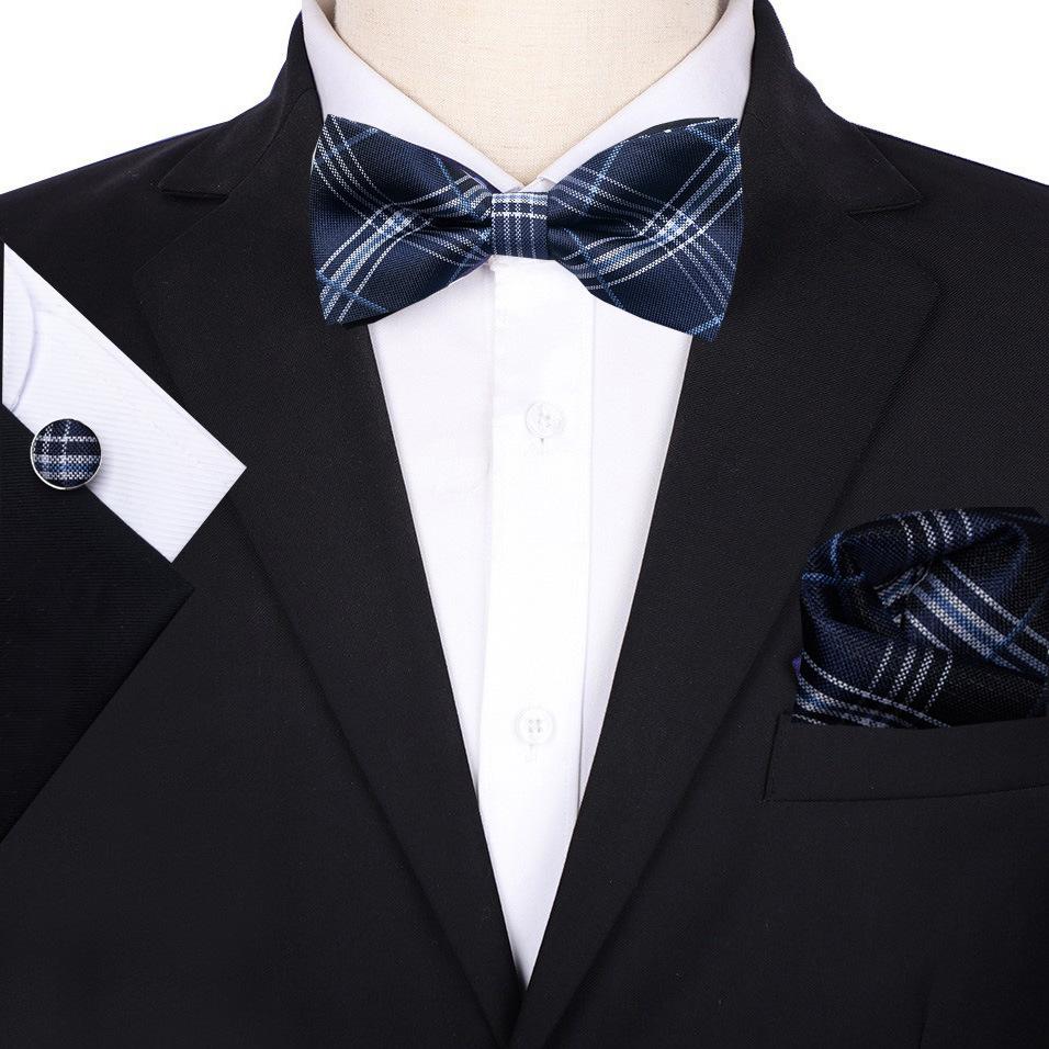 Men'S Groom Wedding Host Solid Color Bow Tie Best Man Suit Korean Version Shirt Bow Tie Wedding Men'S Bow