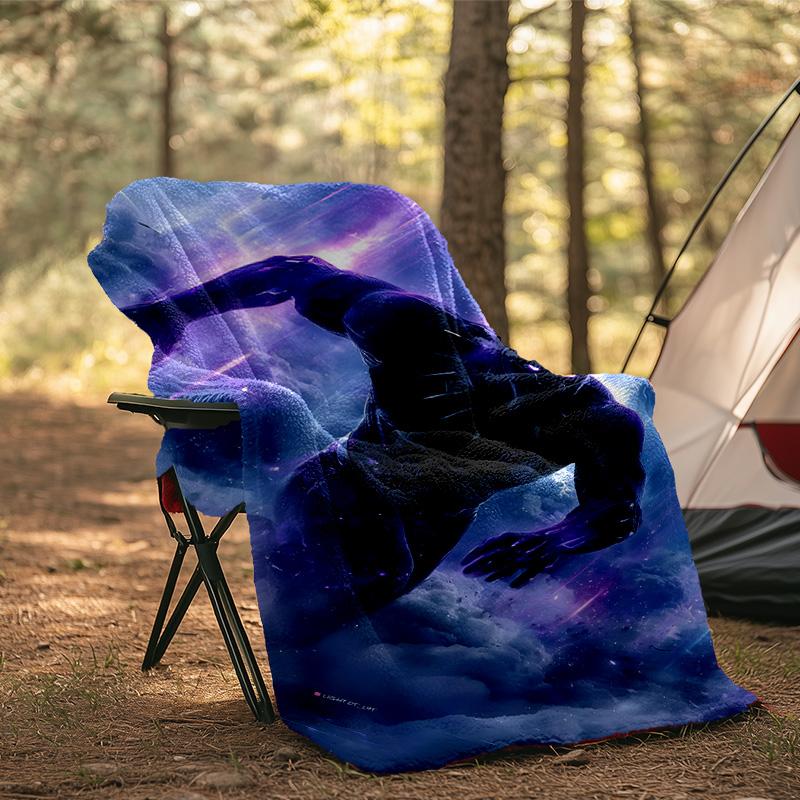 Black Panther Flight Blanket Flannel Throw for Sofa, Indoor, Camping, Living Room, Office, Chair, And Bed Soft Birthday Gift