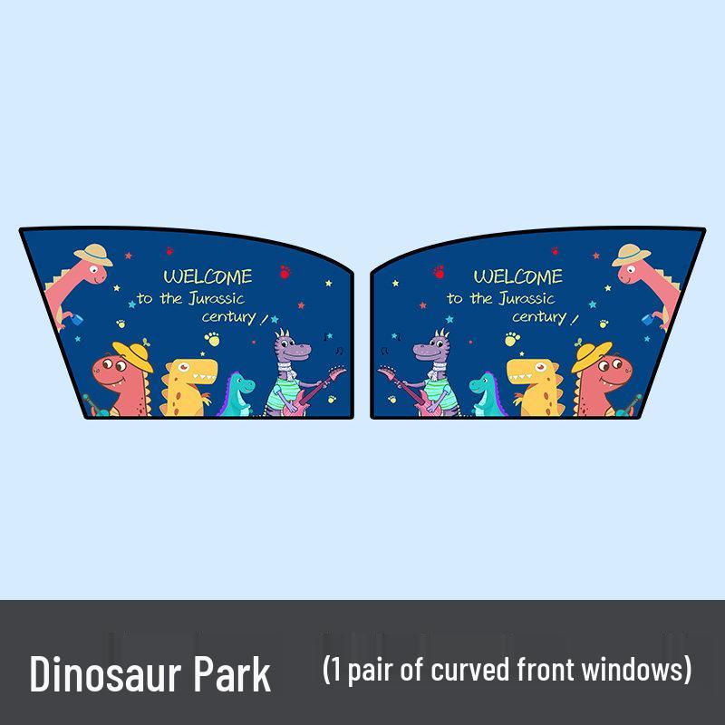 Magnetic Cartoon Sun Block Car Curtain for Side Windows – Children s Heat Insulation & Sun Protection