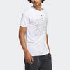 Adidas Hustle For The Muscle Aeroready Graphic Print Crew Neck T-Shirt Men Tops White H44742
