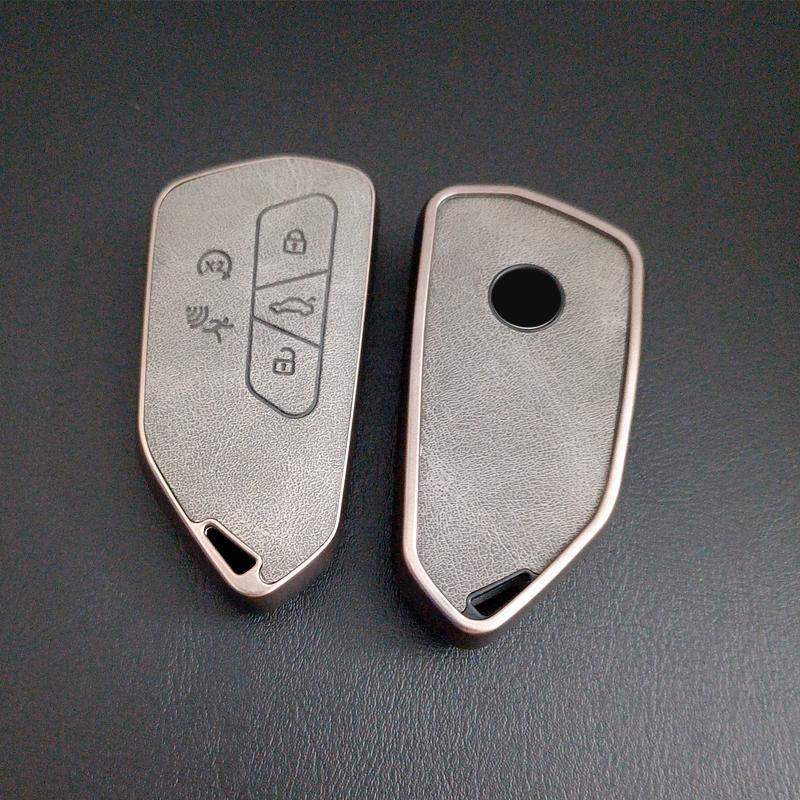 

For Vw Golf Gti R Mk8 Id.3 Id.4 Seat Leon Tarraco Ateca Cupra Born 5 Button Remote Car Key Case Cover Fob Keyring Accessories