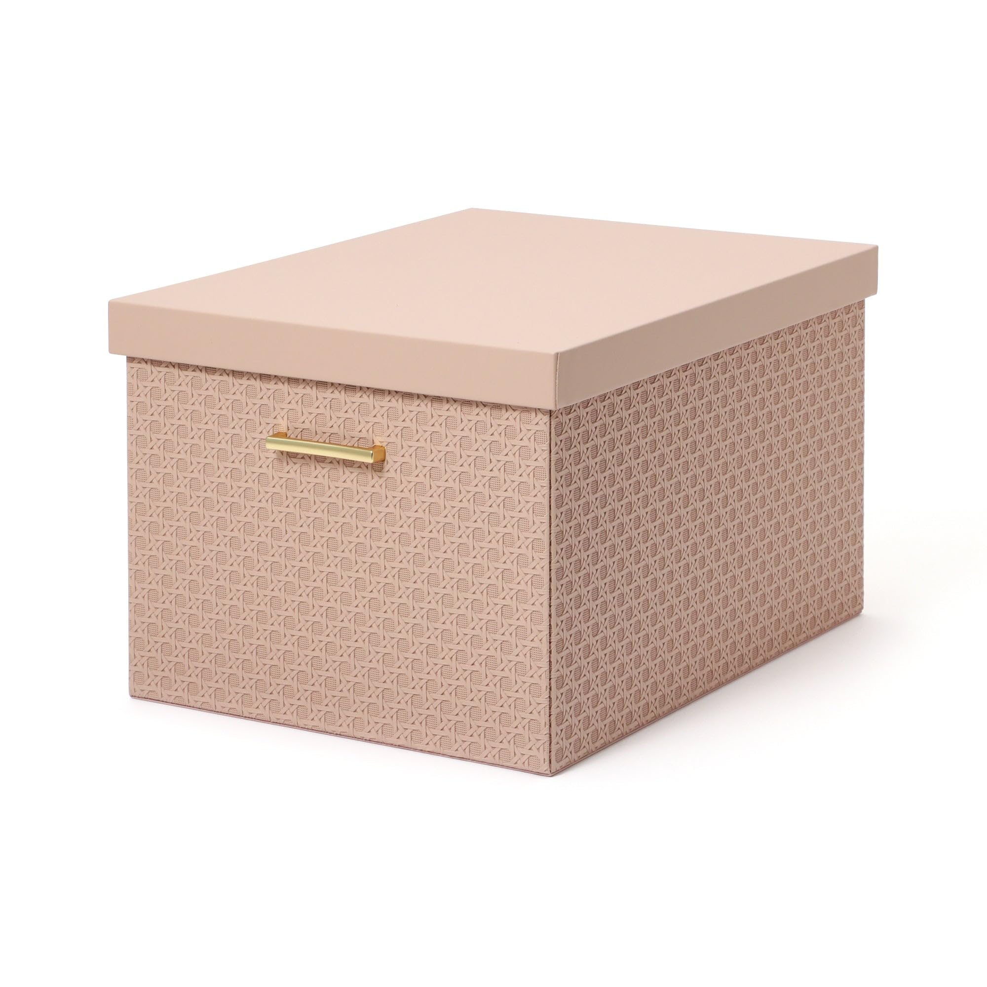 

Francfranc [Online Shop Exclusive] Embossed Large Box, Small, Pink, Storage Box, Perfect for New Homes and Moving