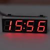 Mini Car Digital Clock Thermometer Voltmeter 3 IN 1 LED Display Digital Timer Voltmeter Interior Electronic Accessories