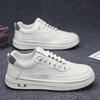 Summer Men's Shoes Breathable Little White Shoes Men's Trendy Versatile Platform Leather Surface Sports and Leisure Board Shoes Trendy Shoes