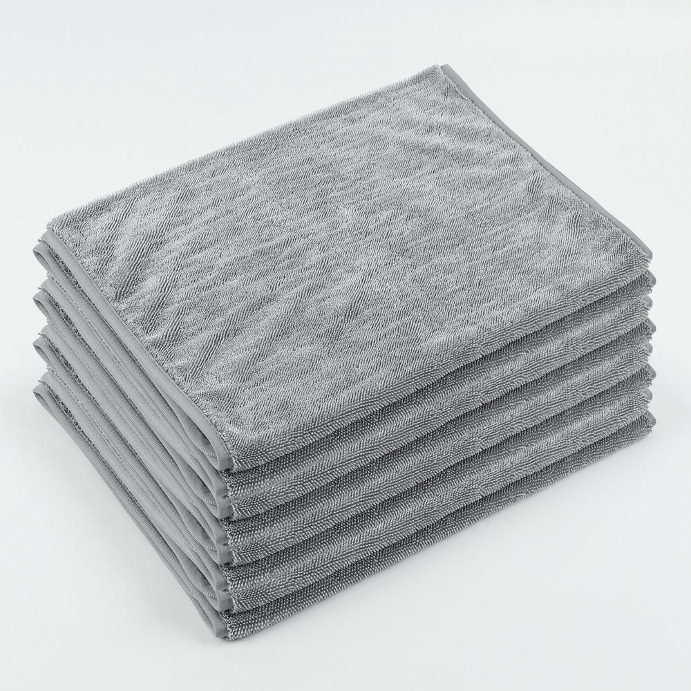 

hemming towel thickened braid twisted cloth thickened multi-functional car towel water collection does not hurt the car paint 40*90cm серый