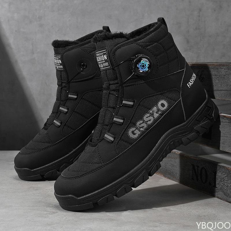 New winter men's casual fashionable warm cotton boots anti slip wear-resistant sports shoes versatile comfortable men's shoes