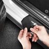 Leather Carbon Fiber Car Door Sill Threshold Protector Stickers for Chevrolet Cruze Badge Rear Trunk Anti Scratch Bumper Strips