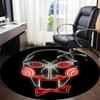 1pc Jigsaw Mask Office Round Area Rug, Under Office Chairs Bedroom Living Room Home Decor, Room Deco, Available in Various Sizes
