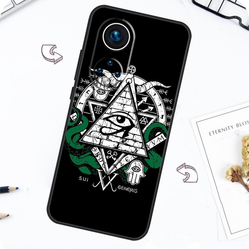 Pyramid Eye Symbol Case For Honor Magic 7 Lite 5 6 Pro Honor 200 50 70 90 Lite X8b X9a X8a X8 X9 X9c X9b Cover
