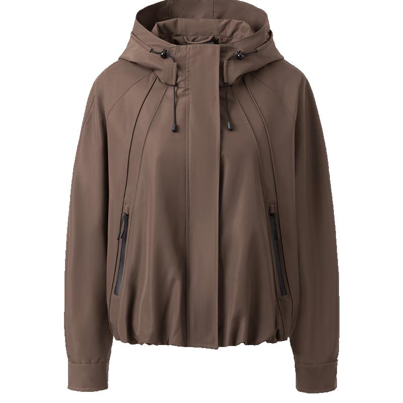 

GIOVANNI VALENTINO Women s Hooded Casual Short Windbreaker Jacket M