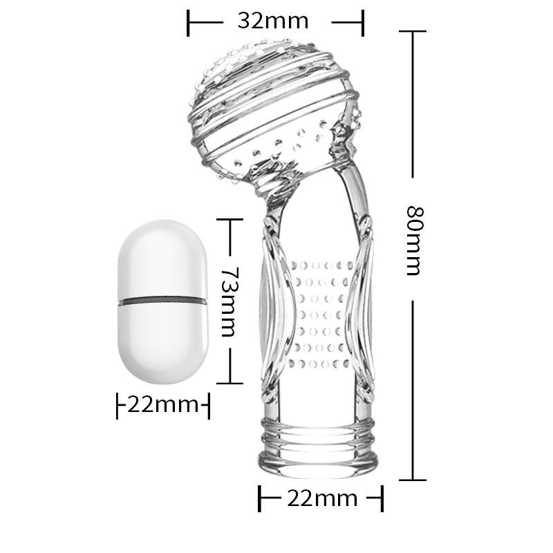 Vibrator cu mânecă pentru degete, mânecă pentru penis, masturbare feminină, masaj la punctul G, Jucării sexuale pentru femei, stimulează clitorisul Produse pentru adulți