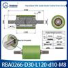 Polyurethane Coated Idler Wheel with Double Head Toothed Belt and Threaded Shaft for Non-Powered Conveyor Systems.