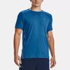 Under Armour Rush 2.0 Vent Solid Training Short Sleeve T-Shirt Men Tops Cruise-Ship-Blue 1370317-899