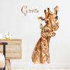 Family Giraffe Wall Sticker for Living Room Entryway Hallway Self-Adhesive Removable Home Decor