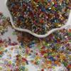 2mm Silver-Lined Glass Seed Beads: Handmade DIY Jewelry & Clothing Accessories, Transparent Loose Beads.