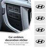For Hyundai Car Emblem Decals Decorative Stickers Universal Auto Accessory Azera GDI I10 I20 I30 I40 Ix20 Ix35 Sonata Santafe YY444