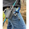 Fondina da cintura per canna da pesca a scorrimento – Porta canna a mani libere per wading, surfcasting, pesca a mosca e da riva – Cintura ad estrazione rapida