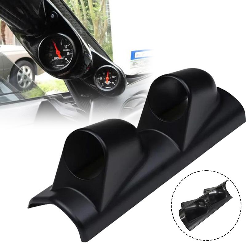 Μαύρο / ανθρακονήματα ABS Car A-Pillar Pod Gauge Holder Universal Fit Most Vehicle - Μόνο για Αριστεροτίμονα αυτοκίνητα