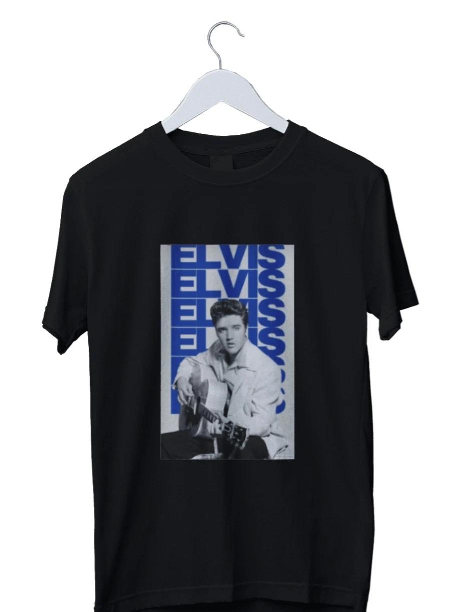 Unisex Adult Vintage Graphic Elvis Presley Vintage Album Cover Grap... S