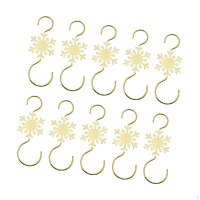 10 Stück Weihnachtskugelhaken zum Aufhängen S-förmig Metall Vielseitig Kränze Halter Baumhänger Weihnachten