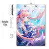 Anime Style Acrylic Clipboard and File Folder with Thickened Writing Pad