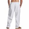 American Style Men's Casual Wide-Leg Linen Beach Pants - Four Seasons Trend