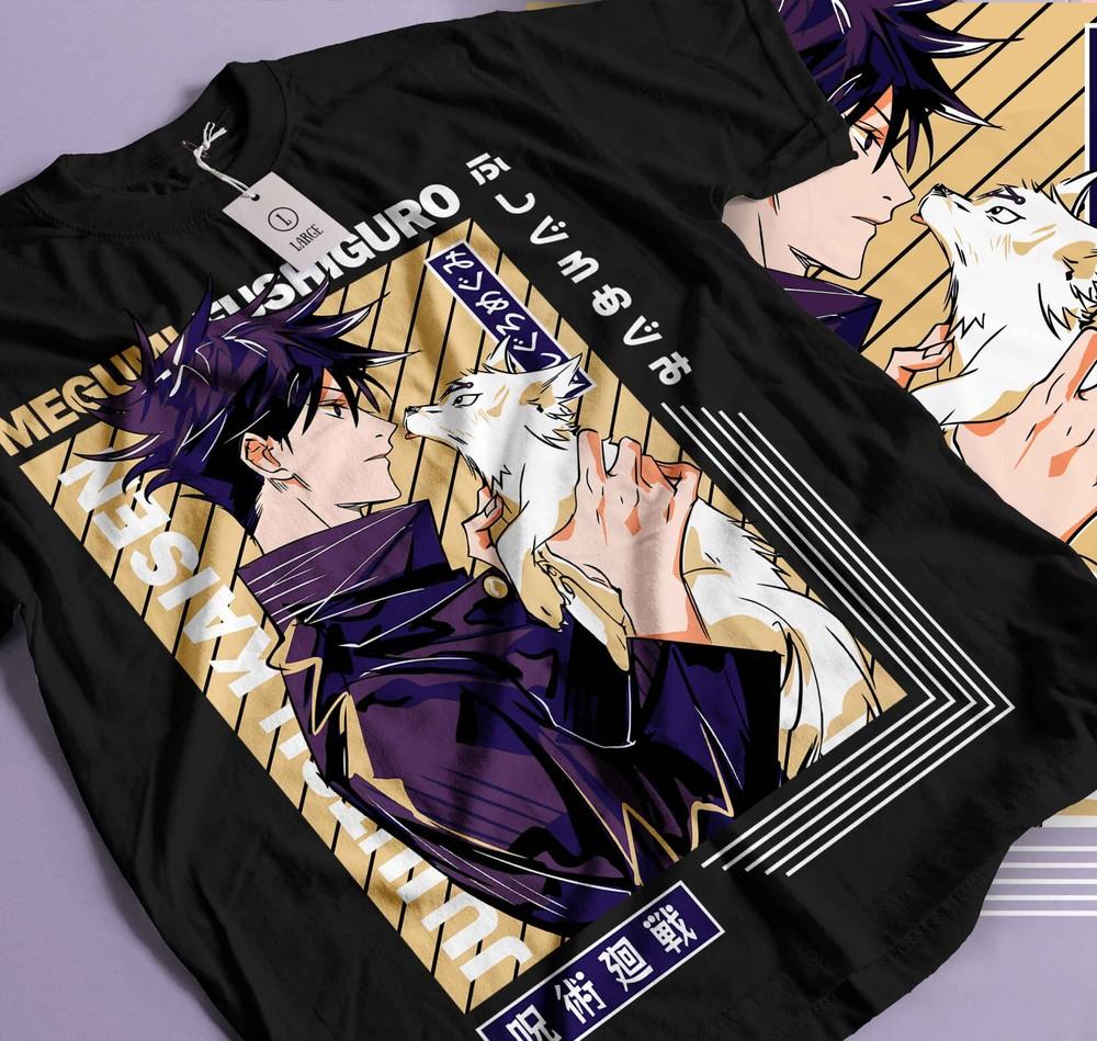 

Jujutsu Kaisen Megumi Fushiguro Kon Divine Dogs,Gift Otaku new Shirt 353 M