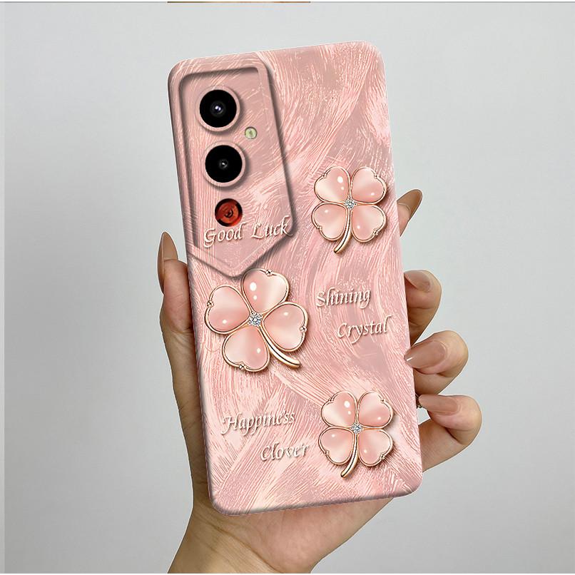 For Tecno Pova 4Pro LG8n Back Cover For Techno Pova 4 Pro Pova4 LG7n Case Silicone Aesthetic Pretty Butterfly Flower Soft Bumper