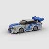 Technical Speed MOC Car City Super Rally Car Building Blocks Bricks Ornament Retro VintageToys For Kids Adults Birthday Gifts