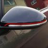 Auto-Seitenspiegel Aufkleber Rote Linie Streifen Sticker Spiegelabdeckung Zierleiste Optik Klebstoff Einfache Montage Für VW Golf 7 & 7.5 R-Line