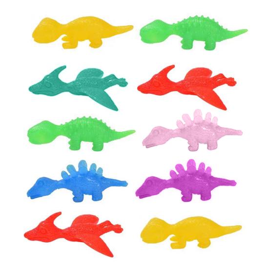 10 stk Sprettert Kylling Finger Leke for Barn Morsom Mini Flygende Gummiender Klassepremier Morsomme Strømpefyllere Godteposer Pinatafyll Fest