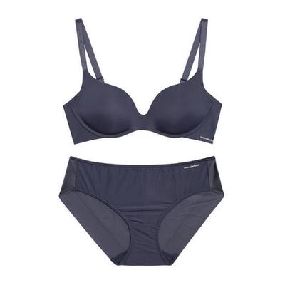 Wonder Bra Free Cut No Wire Bra Panty Set Charcoal WBW3O25_T