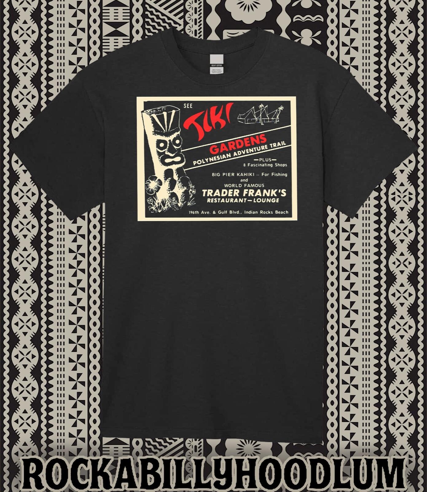 Retro Tiki Art Tee T Shirt Cotton Mug Bar Restaurant Tiki Gardens Trader Franks XXXXL