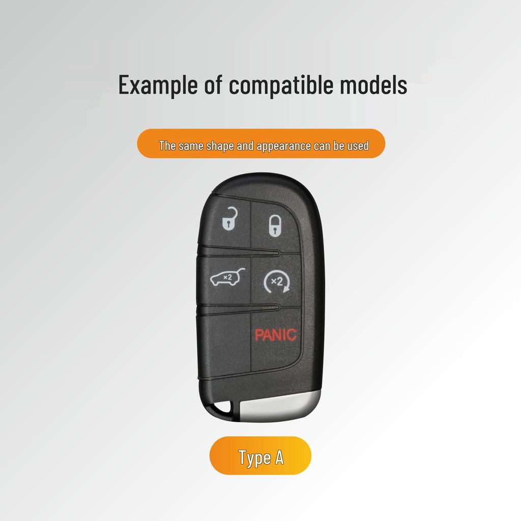 Chrysler 300C Genuine Leather Key Case for 2012-2016 Models, Sebring, Grand Voyager