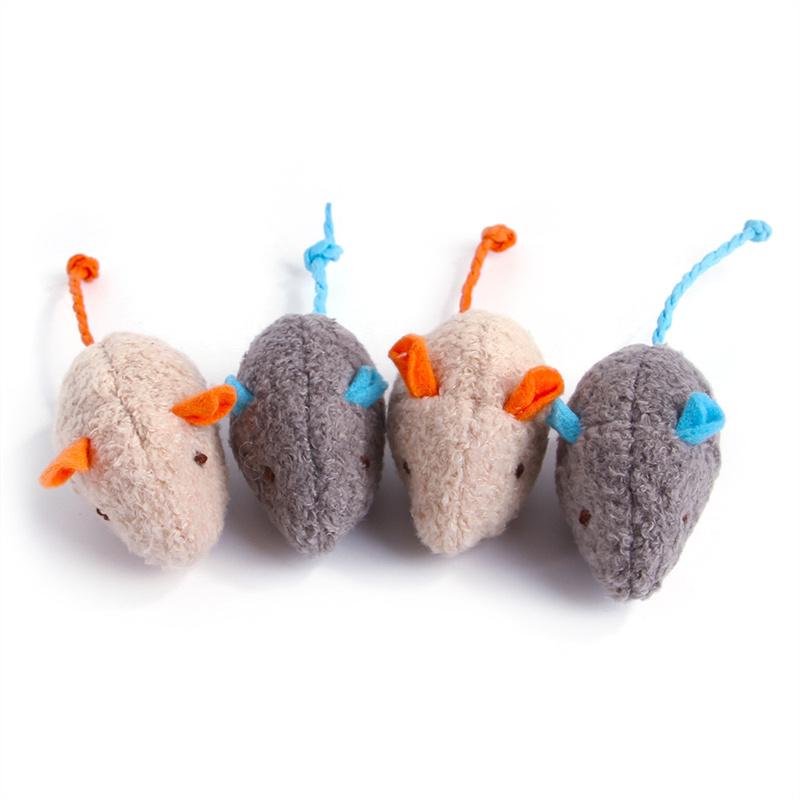 Plush Mouse Shaped Cat Toy Interactive Toy For Cats Pet Toys
