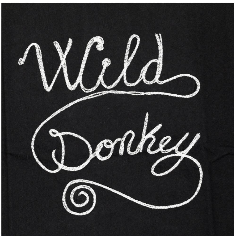 Wildes Esel T Kettenlogo Schwarz Unisex T-Shirt