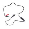 USB 5V Male to Clip Test Cable Power Supply Adapter Cord Wire with Switching Button for Electrical Testing
