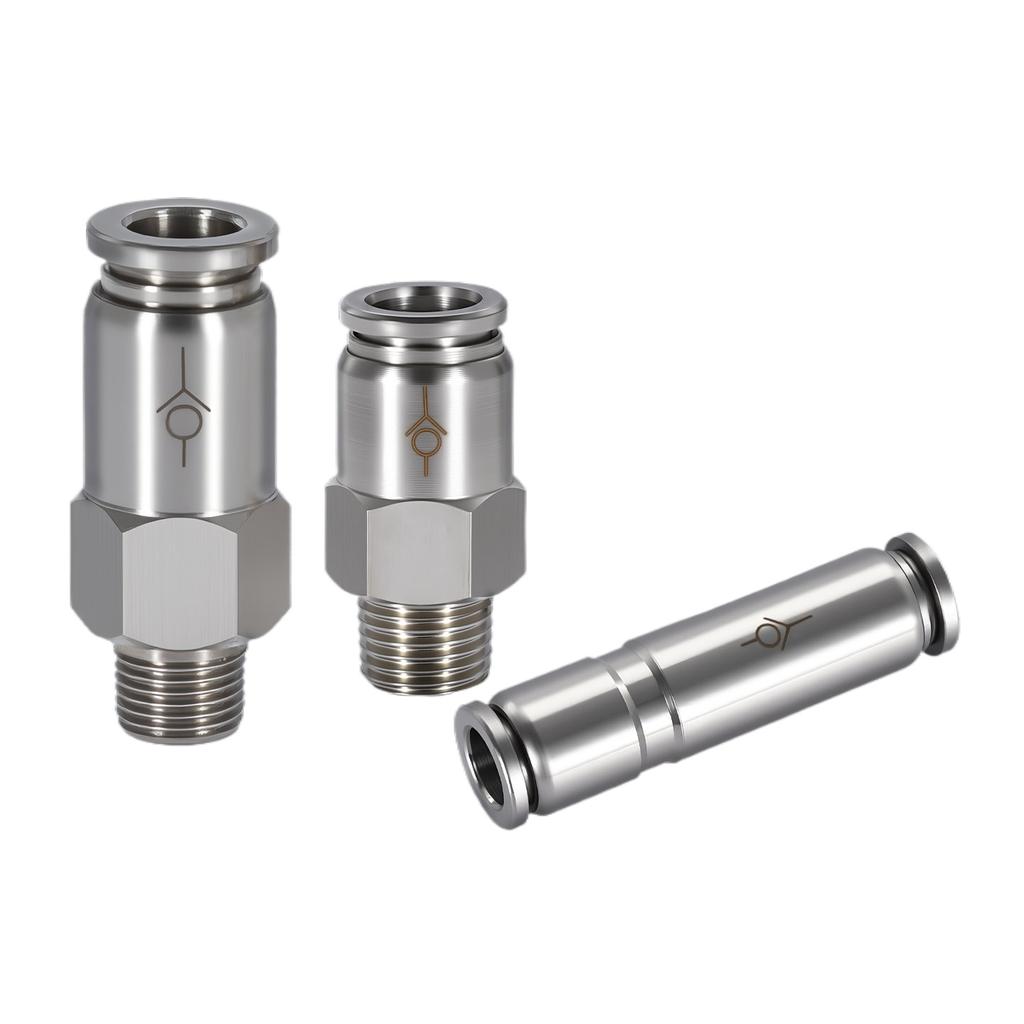 6 8 10 12 m Push in Connect 1/8“ 1/4" 3/8" 1/2" BSPT Male 304 Stainless Steel Pneumatic Air Non-return Check One Way Valve