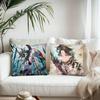 Spiel Anime Genshin Impact Xiao Kissenbezug Mode Quadratischer Kissenbezug Schlafzimmer Sofa Raum Ins Dekoration Freizeit