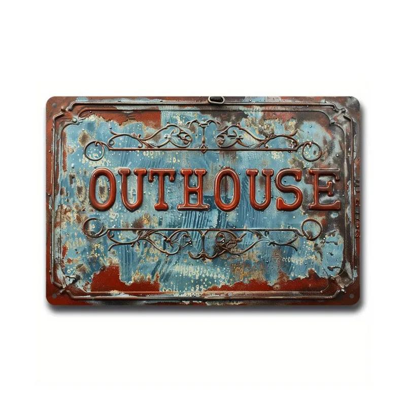 Vintage Metallschild Dies ist unser glücklicher Ort Wandkunst für Zuhause Küche Bar Restaurant Café Man Cave Innen Außen Dekor