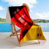 Formula Race Poster Customize Text Beach Towel Quick-Dry Soft Microfiber Portable for SwimmingBeachCamping Travel Beach AccessoriesGym