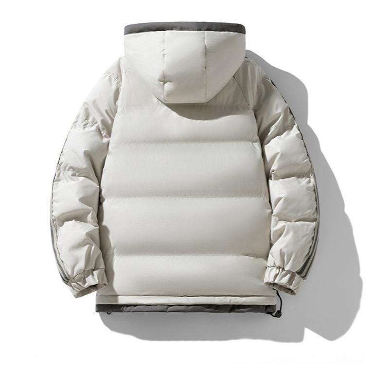 Hooded Down Jacket Men's Winter Trend Thickened Cotton-padded Jacket Warm and Casual Cotton-padded Jacket