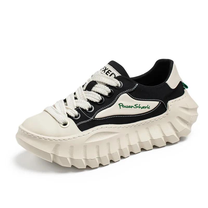 Designer Thick-soled Anti-slip Height-increasing Men's Sports Shoes, Casual Running Shoes, and Breathable Loafers for Teenagers