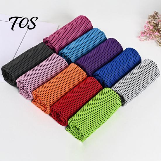 Hot Weather Relief Towel 90x30cm Cooling for Face, Chilly Sports with Storage Bag Sweat Absorbing Workout And Carabiner, Portable Cold Neck