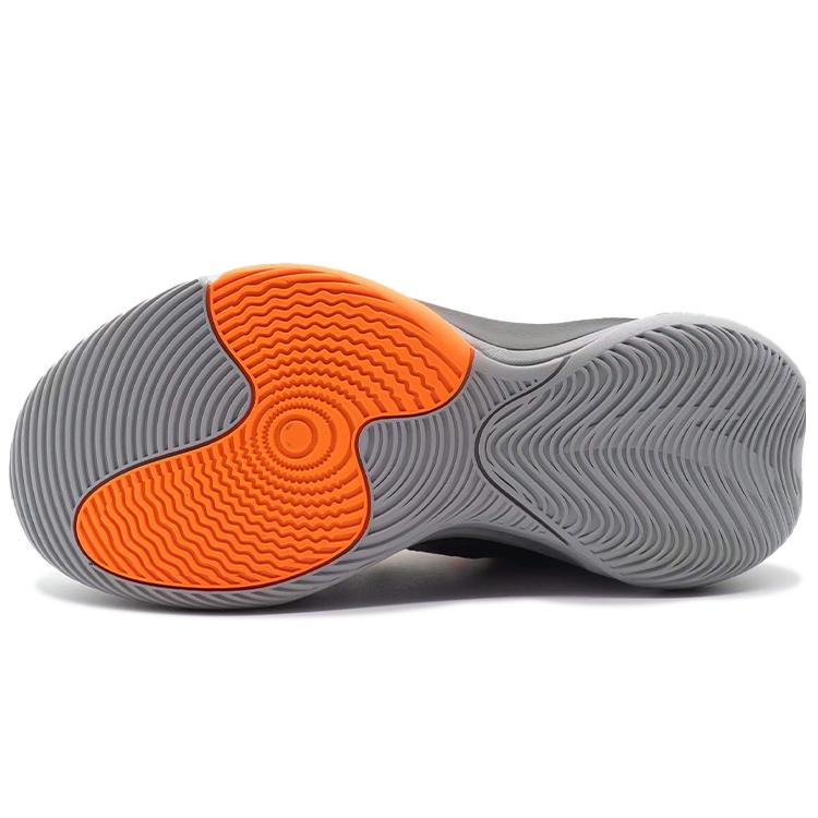 New Anta Sky Body 5 Cushioning Anti Slip And Wear Resistant Mid Top Basketball Shoes Gray 112211605-4